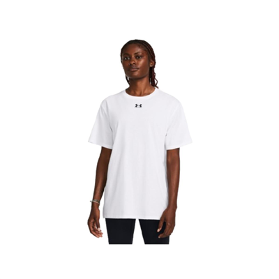 Under Armour Campus Oversize SS 1387193-100 Beyaz Tişört