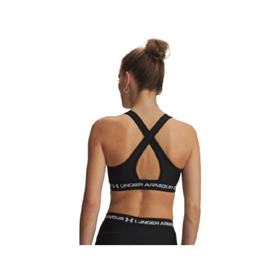 Under Armour Crossback Mid Bra 1361034-011 Siyah Sporcu Sütyeni