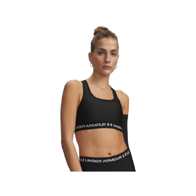 Under Armour Crossback Mid Bra 1361034-011 Siyah Sporcu Sütyeni