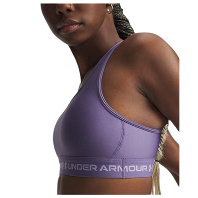 Under Armour Crossback Mid Bra 1361034-520 Mor Sporcu Sütyeni