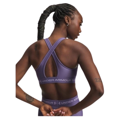 Under Armour Crossback Mid Bra 1361034-520 Mor Sporcu Sütyeni