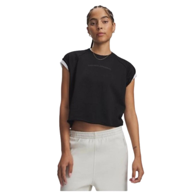 Under Armour Icon Wm Cut Off Ss 6013538-008 Siyah Tişört