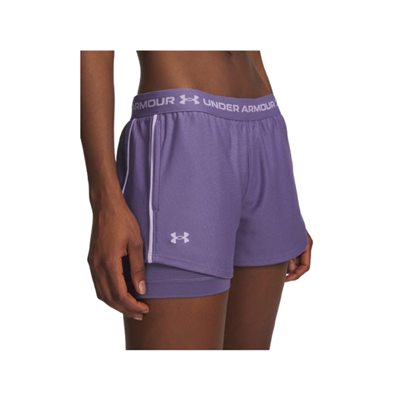 Under Armour Tech Play Up 2İn1 Shorts 1389895-520 Mor Şort