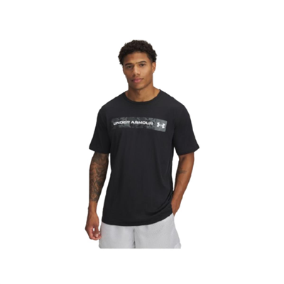 Under Armour Ua Camo Chest Strıpe SS 1376830-002 Siyah Tişört