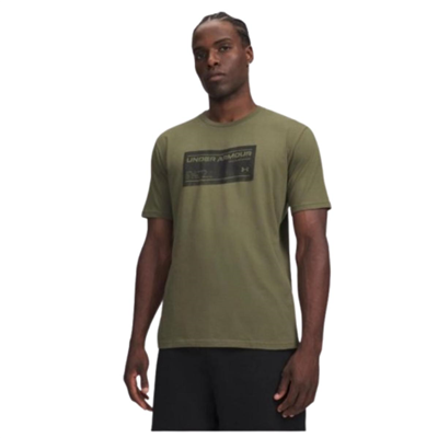 Under Armour Ua M Box Wm Label Ss 6017350-390 Yeşil Tişört