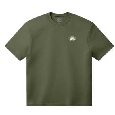 Vans Oval Logo Loose SS Tee VN0010FEGRK1 Yeşil Tişört