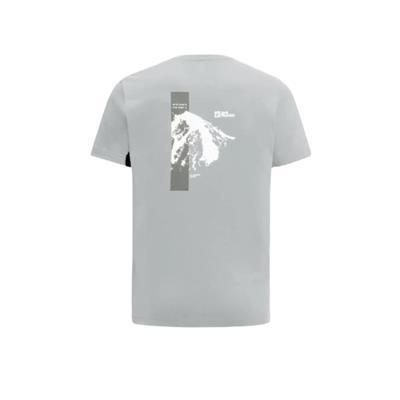 Jack Wolfskin Vonnan S/S Graphic T M 1809941TR-6709 Gri Tişört