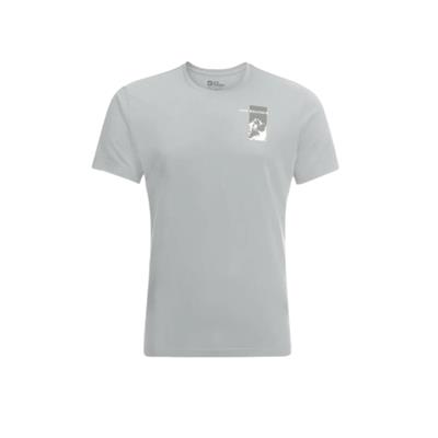 Jack Wolfskin Vonnan S/S Graphic T M 1809941TR-6709 Gri Tişört