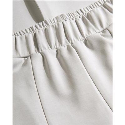 Skechers W Lounge Regular Wide Leg Sweatpant S2510057-035 Gri Eşofman Altı