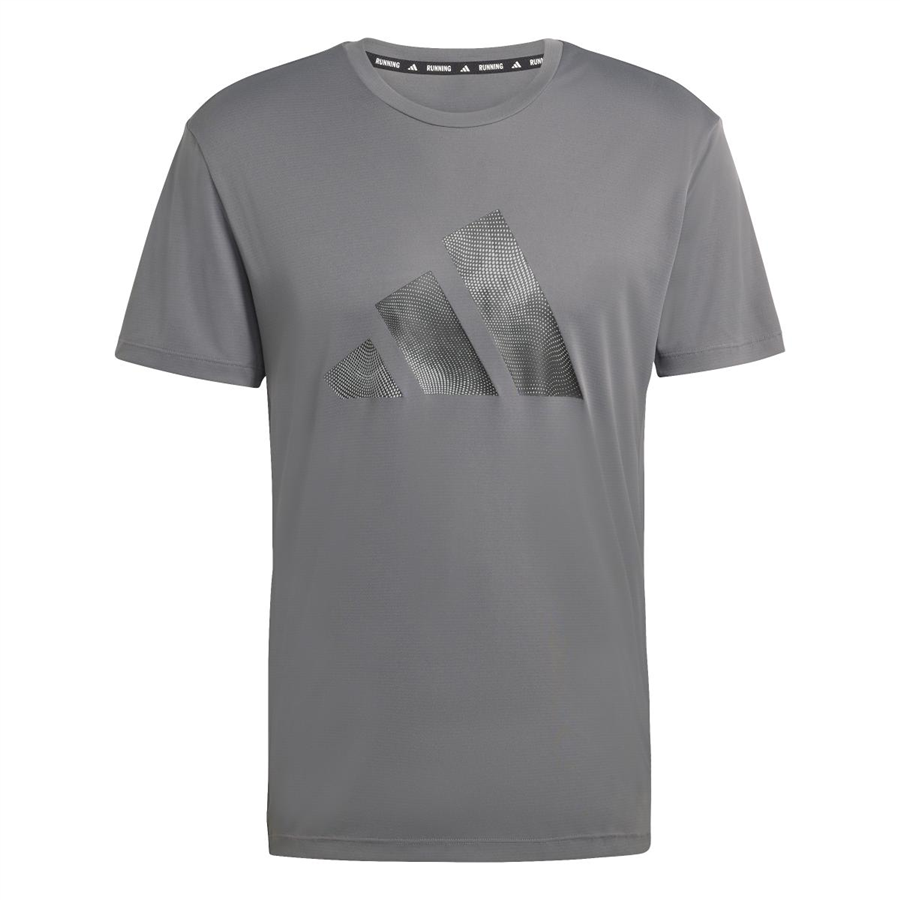 Adidas Run Ess BL T M KC4275 Gri Tişört