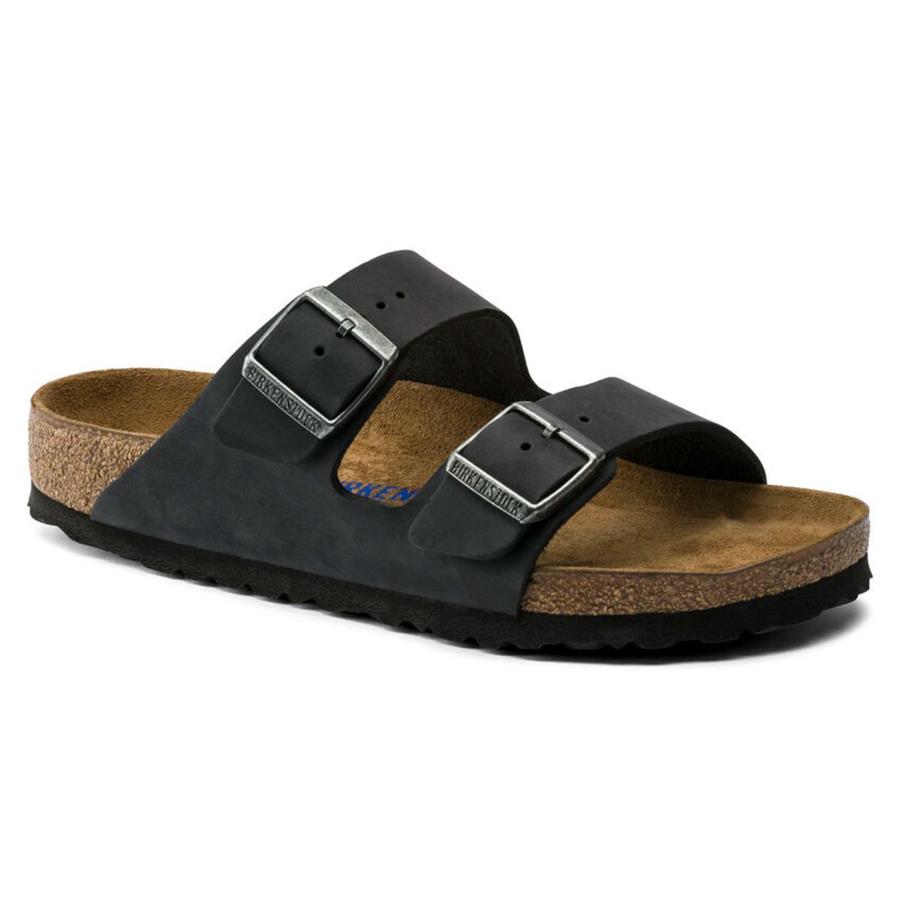 Birkenstock Arizona SFB Leoi 0752483 Siyah Sandalet&Terlik