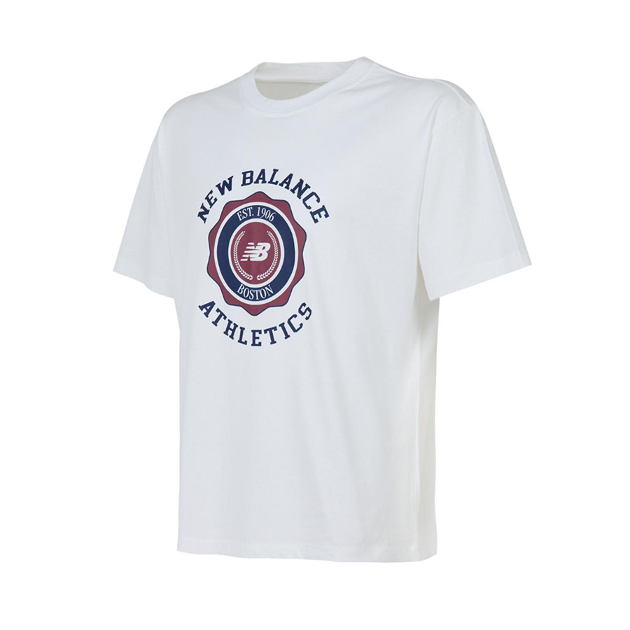 New Balance Nb Lifestyle Men T-shirt MNT3641-WT Beyaz Tişört