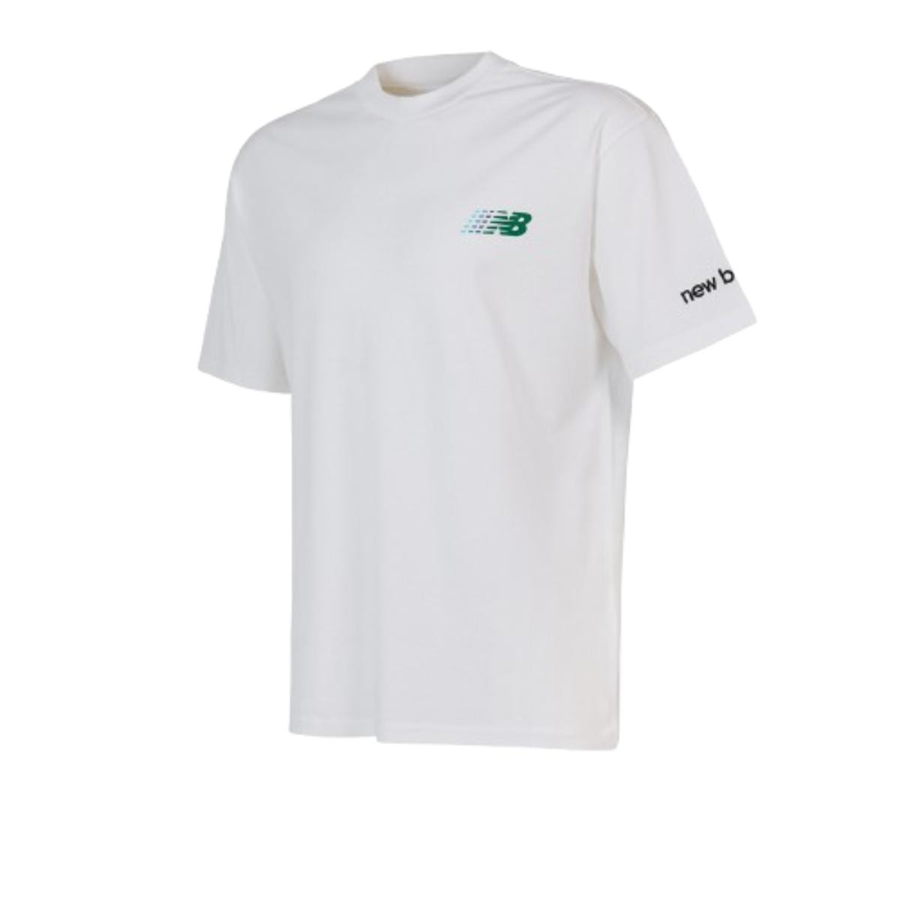 New Balance NB Lifestyle Men Tshirt MNT1644-WT Beyaz Tişört
