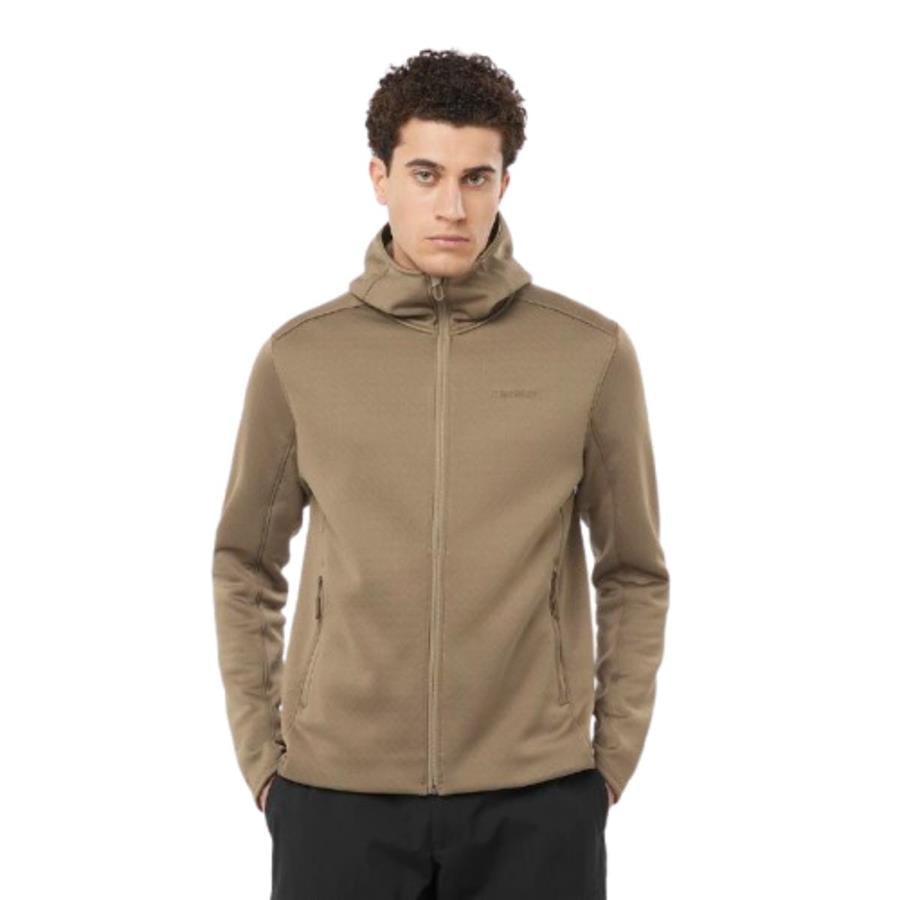 Salomon Sntıal Mıdfleece Fz Hd M LC2293400  Kahverengi Ceket