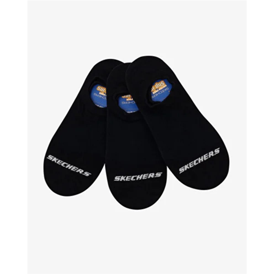 Skechers U No Show 3 Pack Socks S2520314-3817 Siyah Çorap