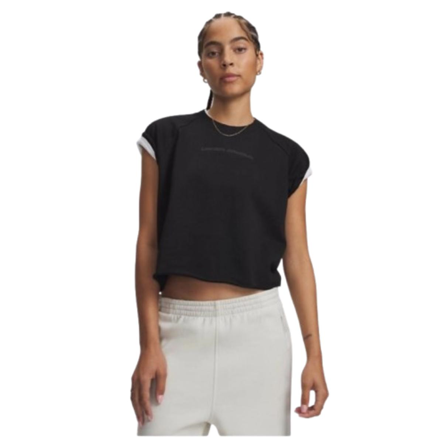 Under Armour Icon Wm Cut Off Ss 6013538-008 Siyah Tişört