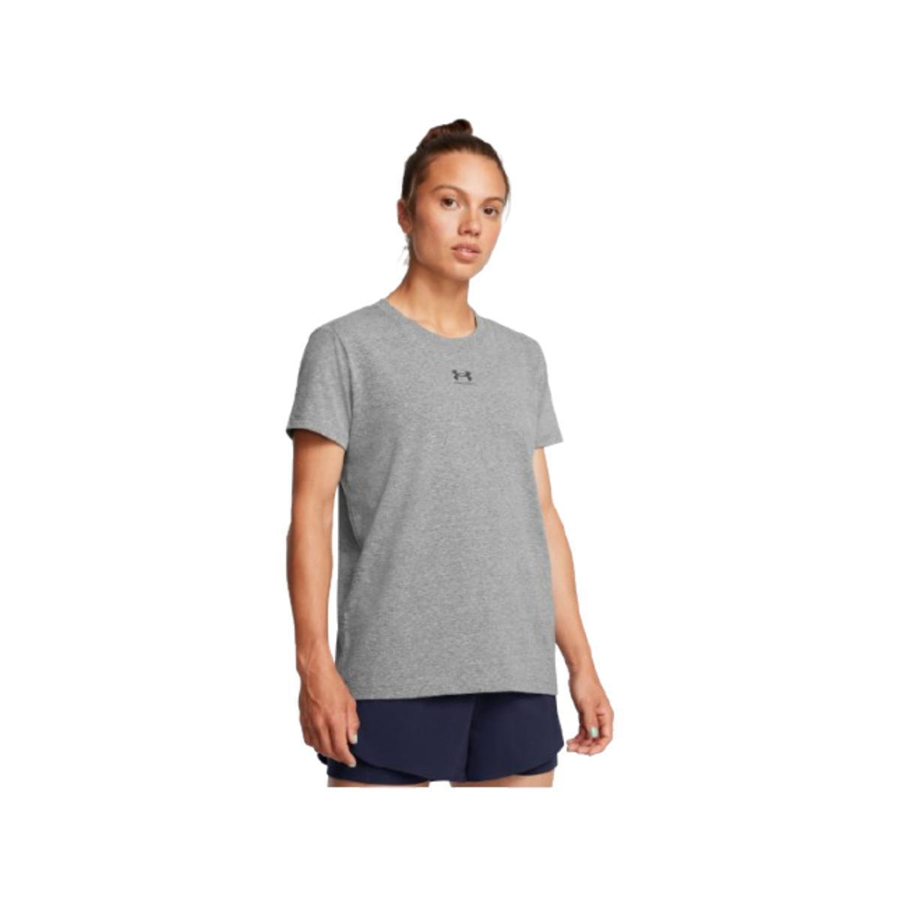 Under Armour Ua Rival Core SS 1383648-025 Gri Tişört