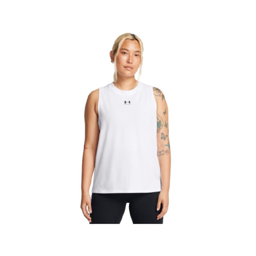 Under Armour Ua Rival Muscle Tank 1383659-100 Beyaz Tişört