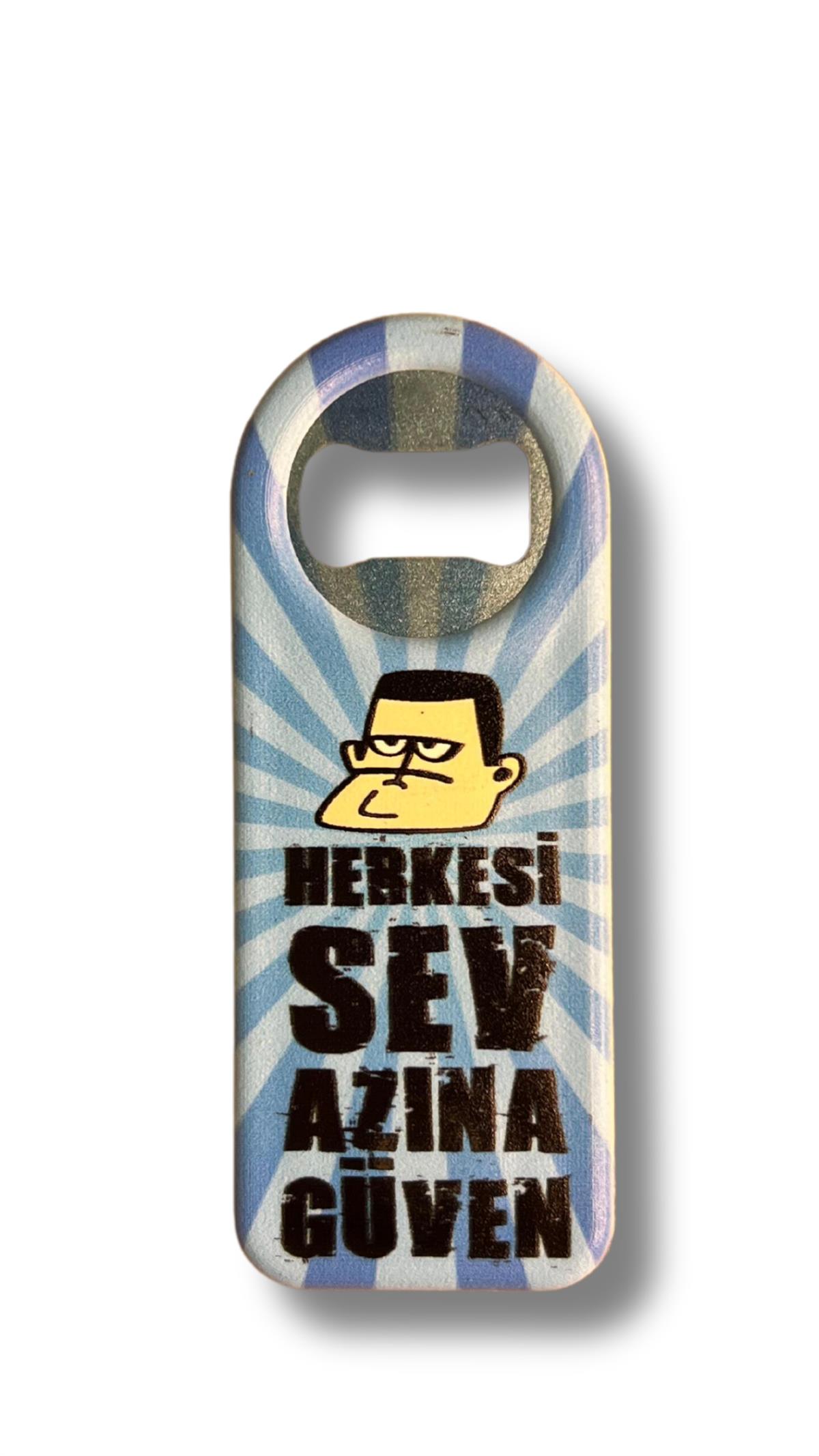 Sloganlı Şişe Açacağı