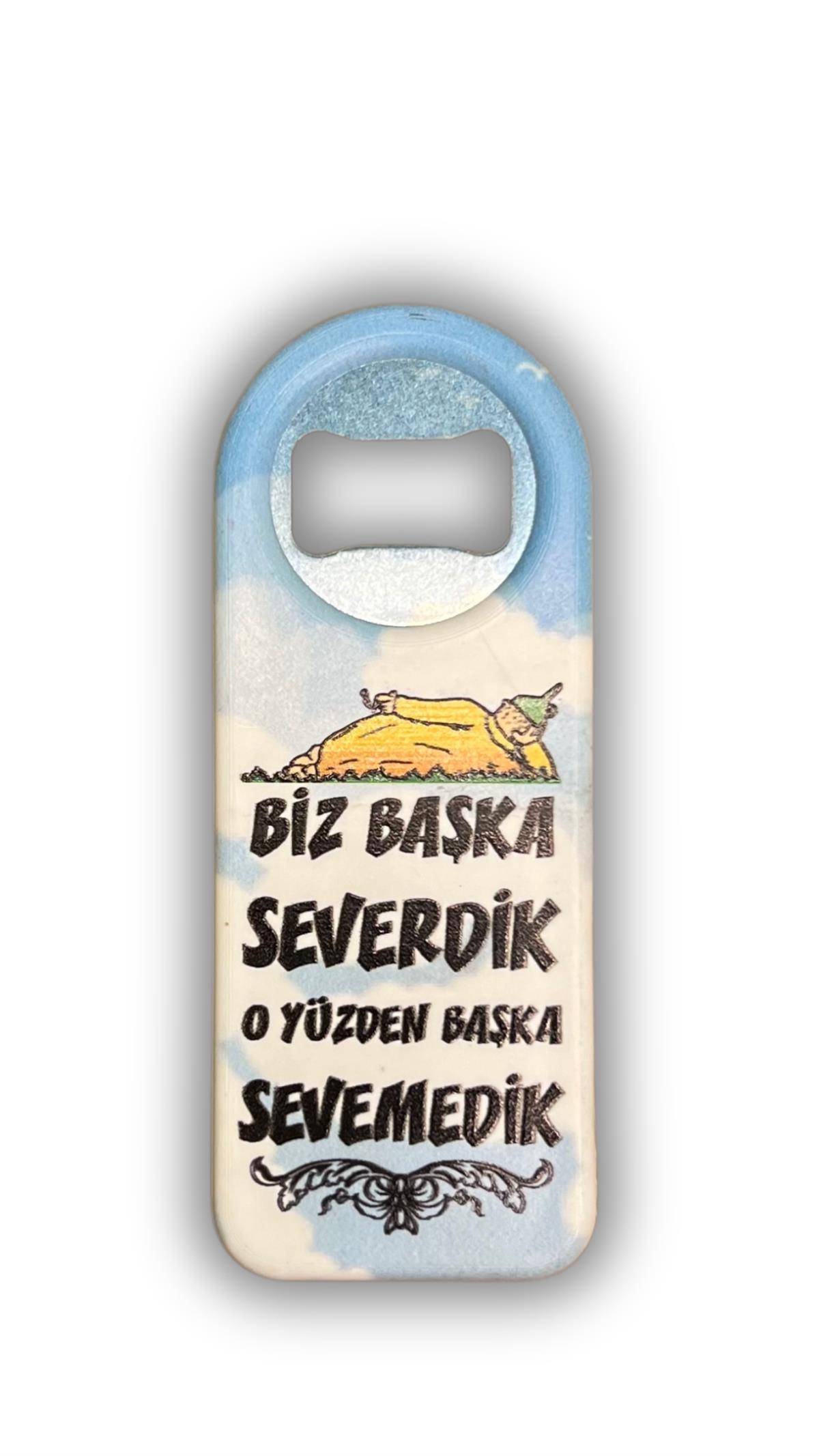 Sloganlı Şişe Açacağı