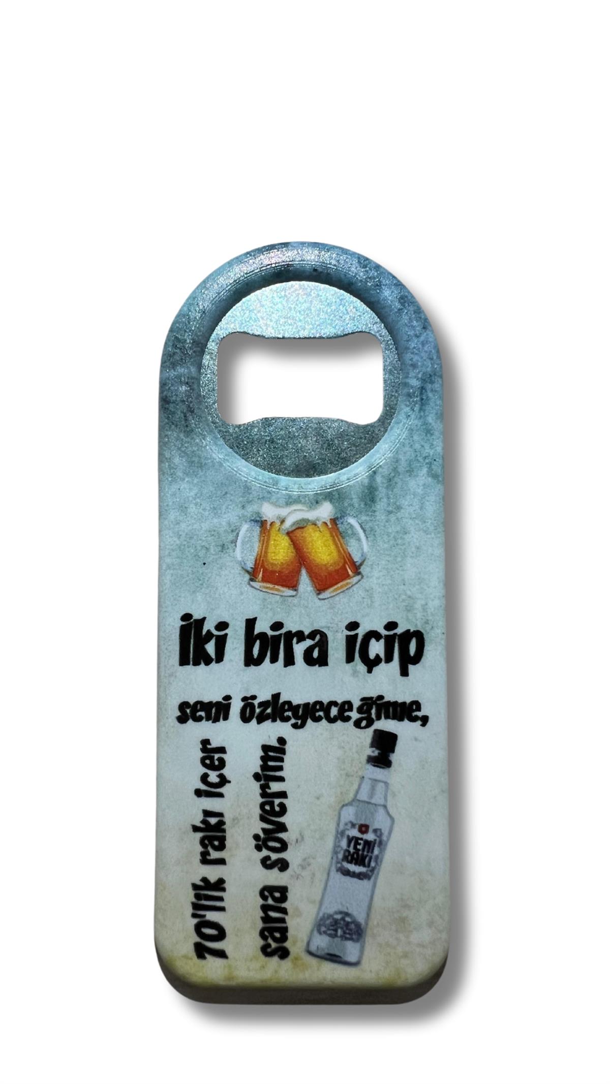 Sloganlı Şişe Açacağı