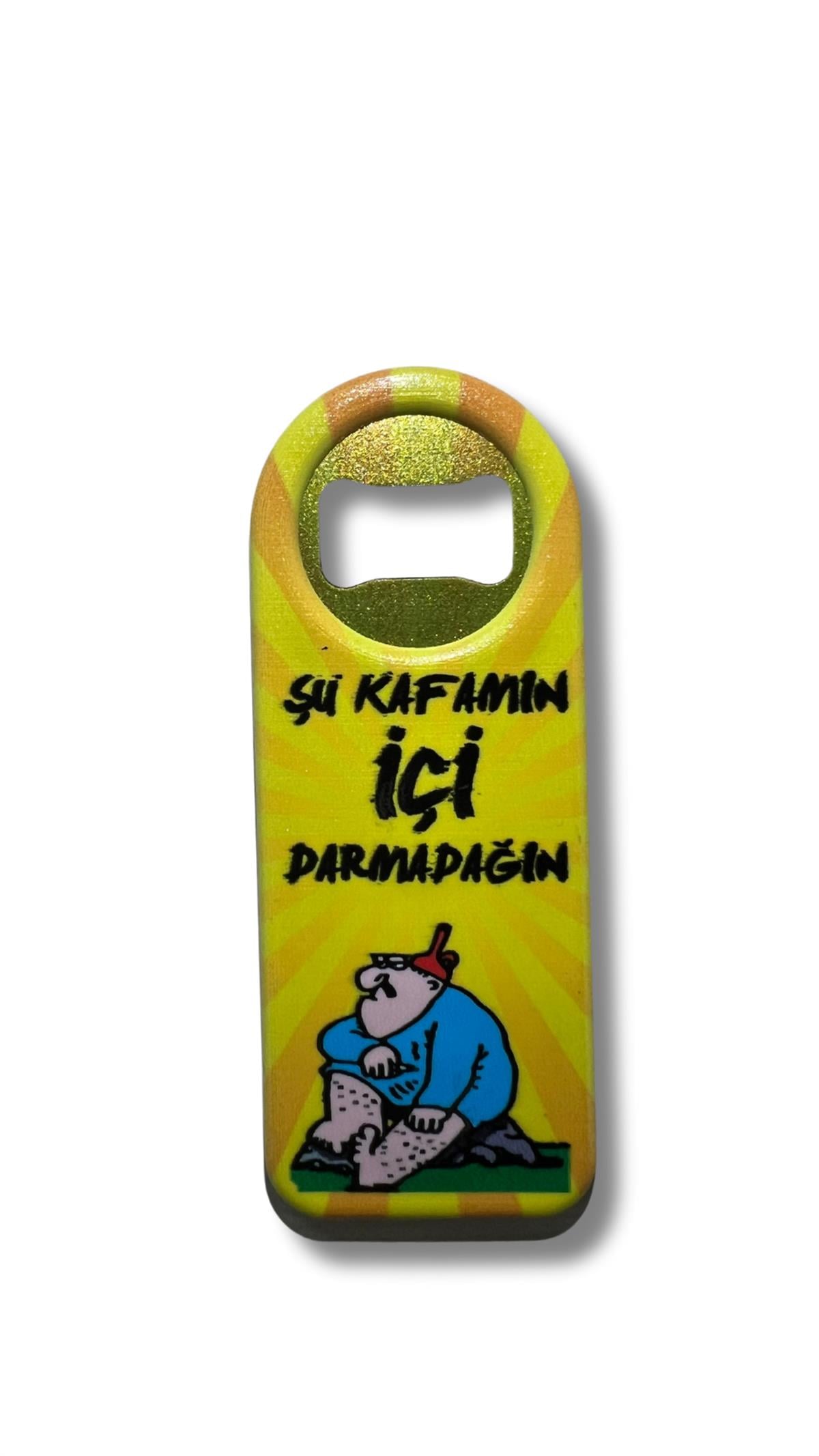Sloganlı Şişe Açacağı