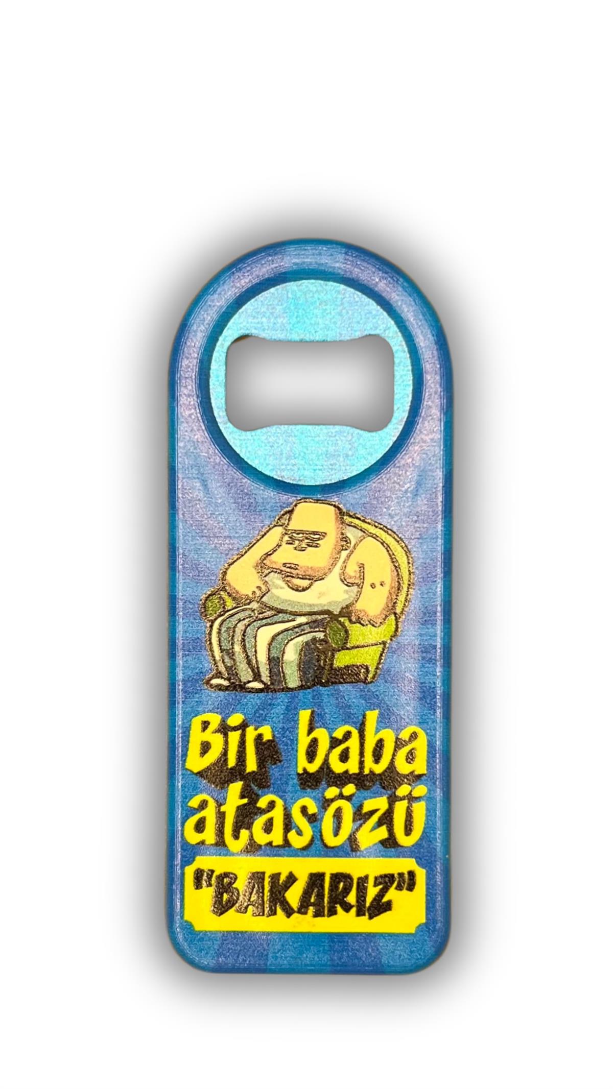 Sloganlı Şişe Açacağı