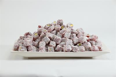 Çifte Kavrulmuş Antep Fıstıklı Nar Aromalı Mini Lokum