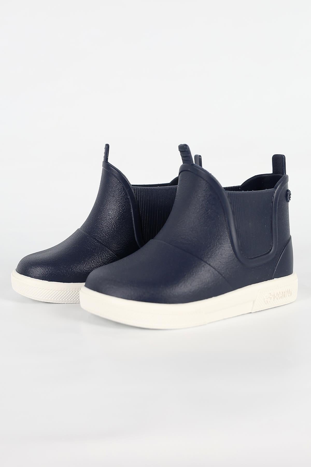 Baby Beatly-B 01-19 Boatilus Baby Beatly-B Erkek Çocuk Navy/White Yağmur Çizmesi