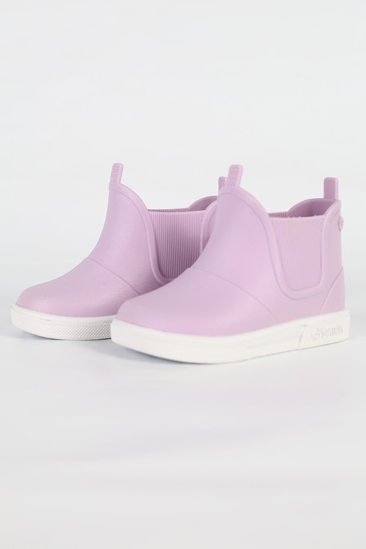 Baby Beatly-B 10-19 Boatilus Baby Beatly-B Kız Çocuk Lilac/White Yağmur Çizmesi