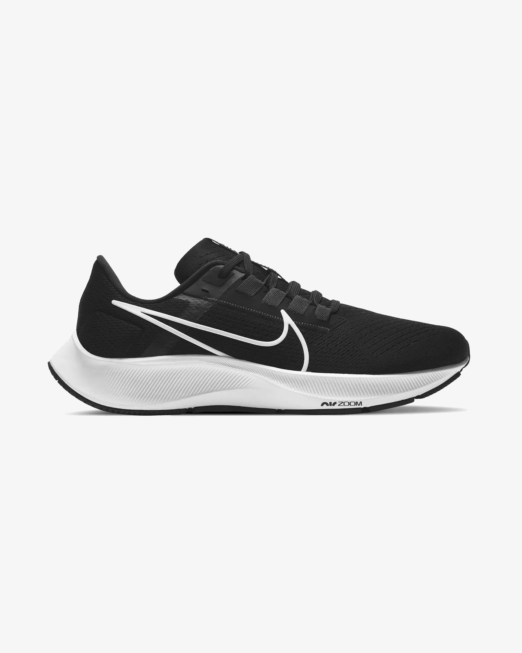 Nike CW7356-002-40 Nike Air Zoom Pegasus 38 Erkek Siyah Beyaz Koşu Ayakkabısı