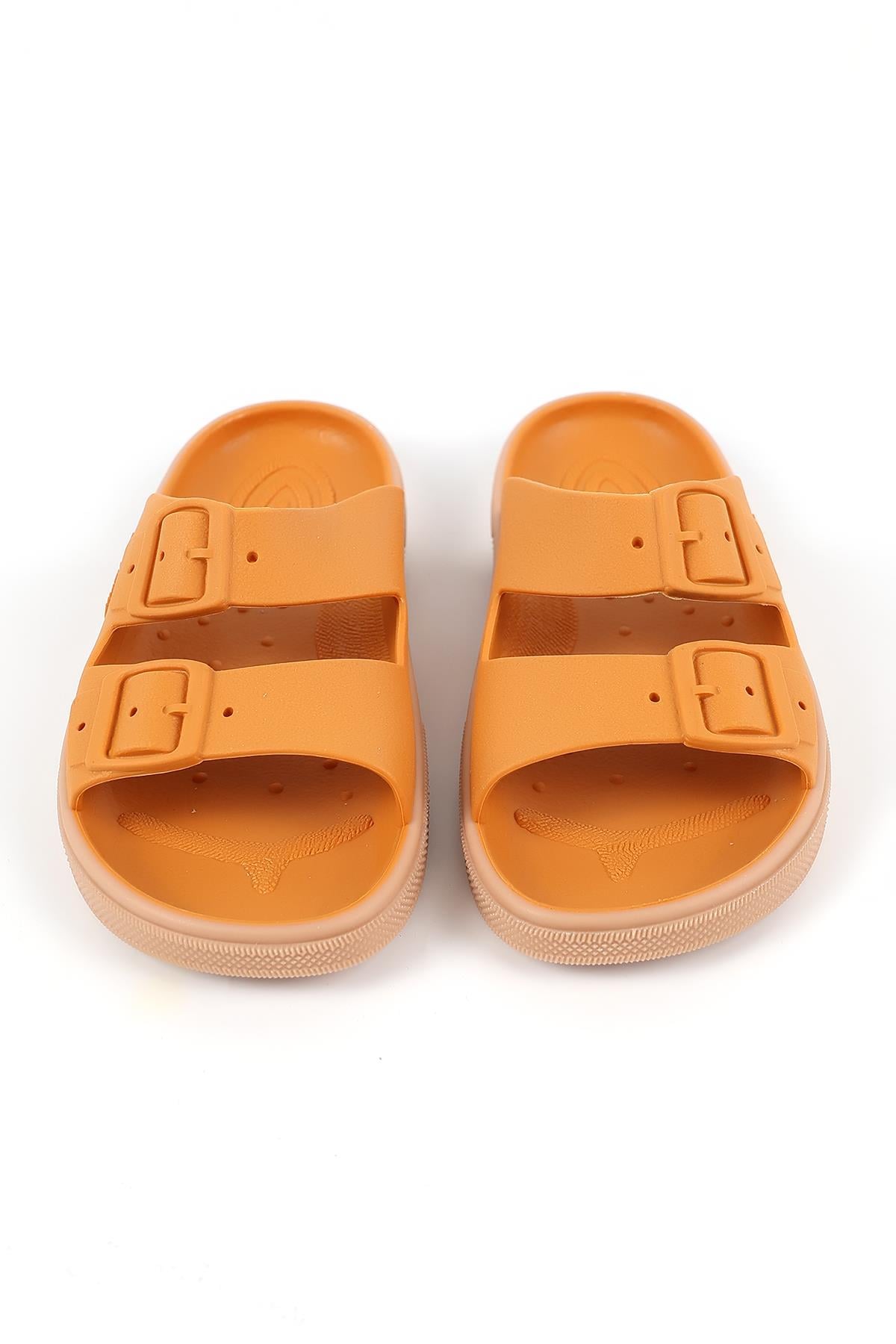Rocksy-F 17B-28-29 Boatilus Rocksy-F Pumpkin/Beige Çocuk Terlik