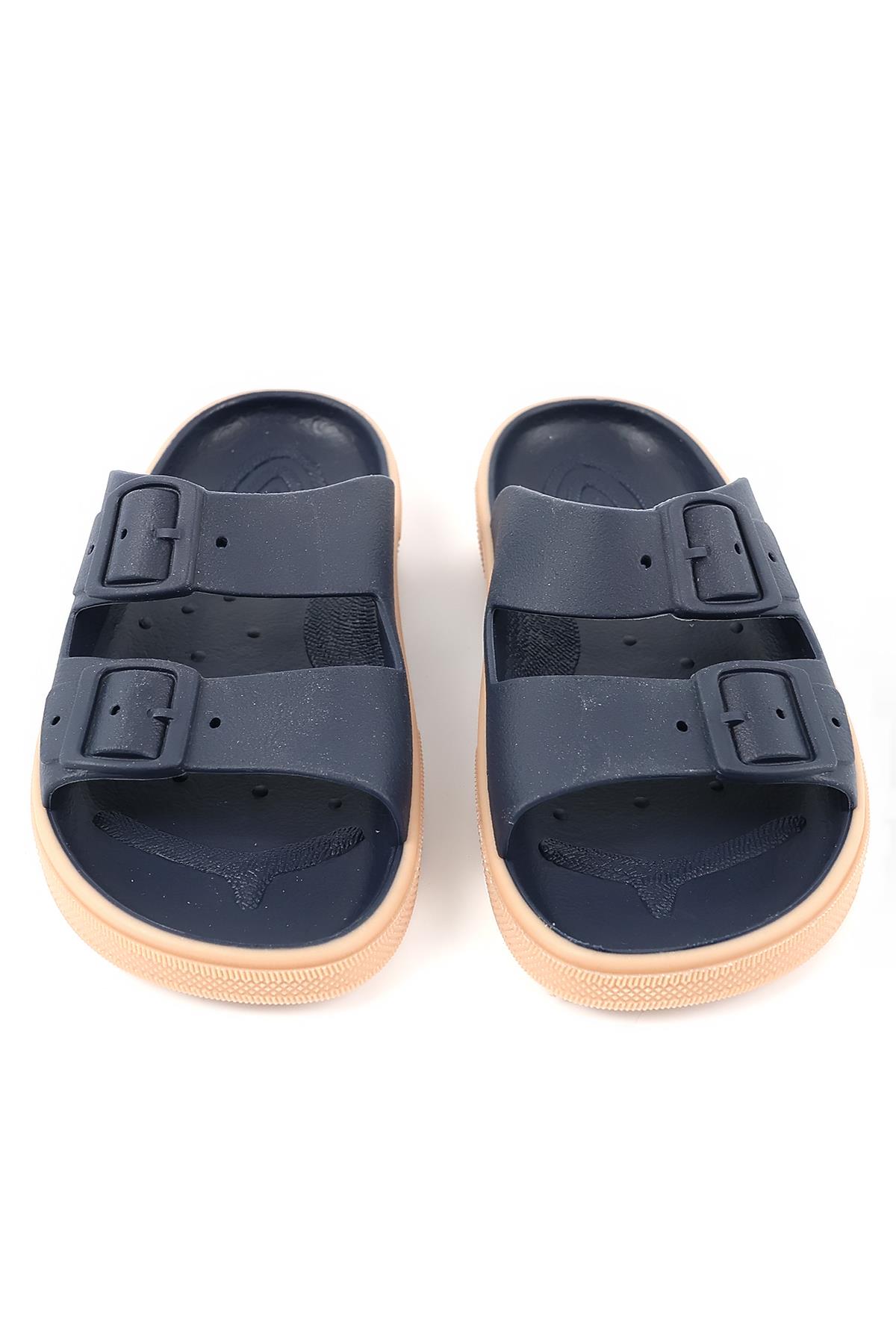 Rocksy-F 01B-28-29 Boatilus Rocksy-F Navy/Beige Erkek Çocuk Terlik