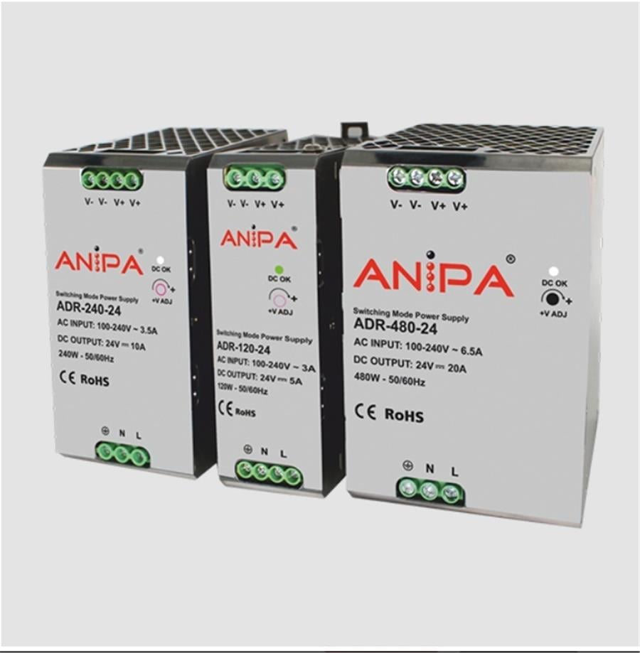 ANİPA A022848024 ADR-480-24 100-240V AC 24V 20A 480W GÜÇ KAYNAĞI