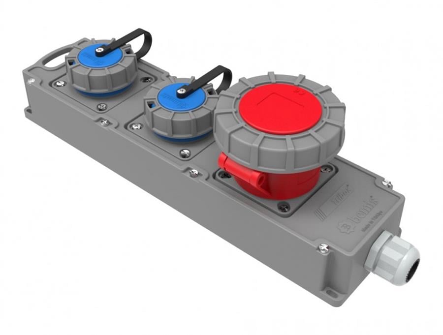 BEMİS BMS-BG6-1019-1010 5/32A. 380V. 1 Ad. + 1/16A. 220V. 2 Ad.