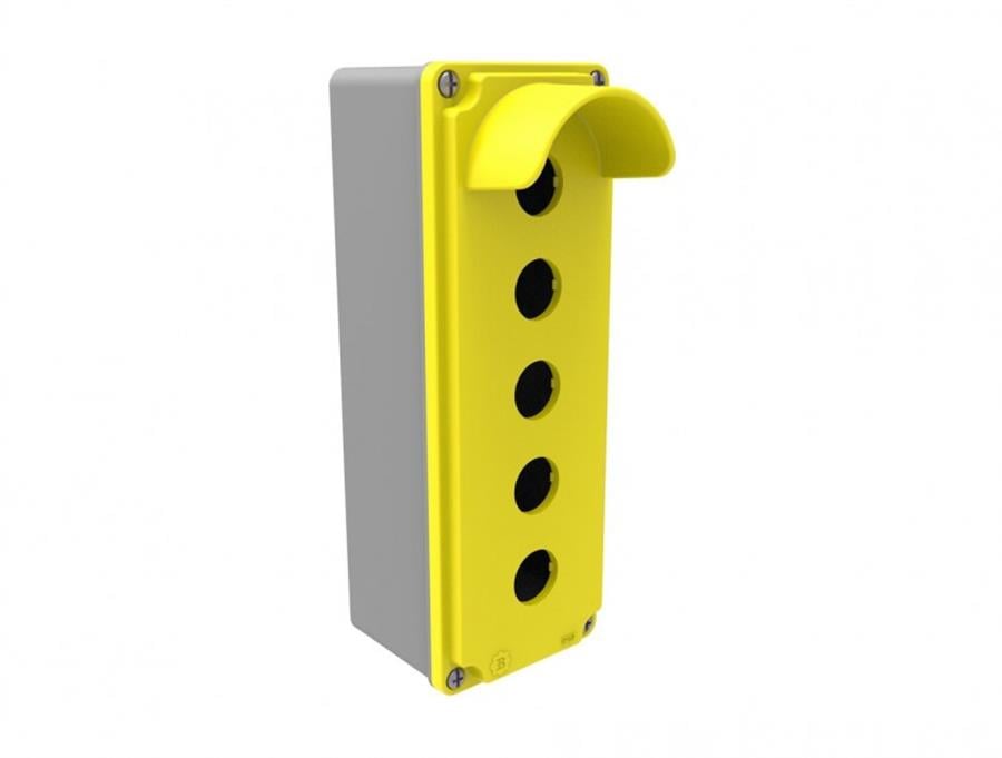 BEMİS BMS-BT4-4071-0007 5’li Korumalı Buton Kutusu 80x230x73