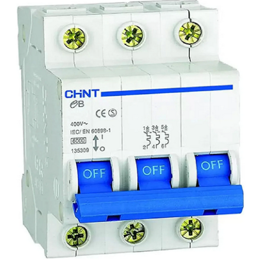 CHINT CHİNT-186504 EB SERİSİ / 3 KUTUPLU 4,5KA / C TİPİ 25A OTOMATİK
