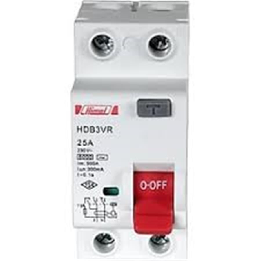 HİMEL HML-HDB3VR225TC 6kA 300mA  25 A 1P+N Kaçak Akım Rölesi