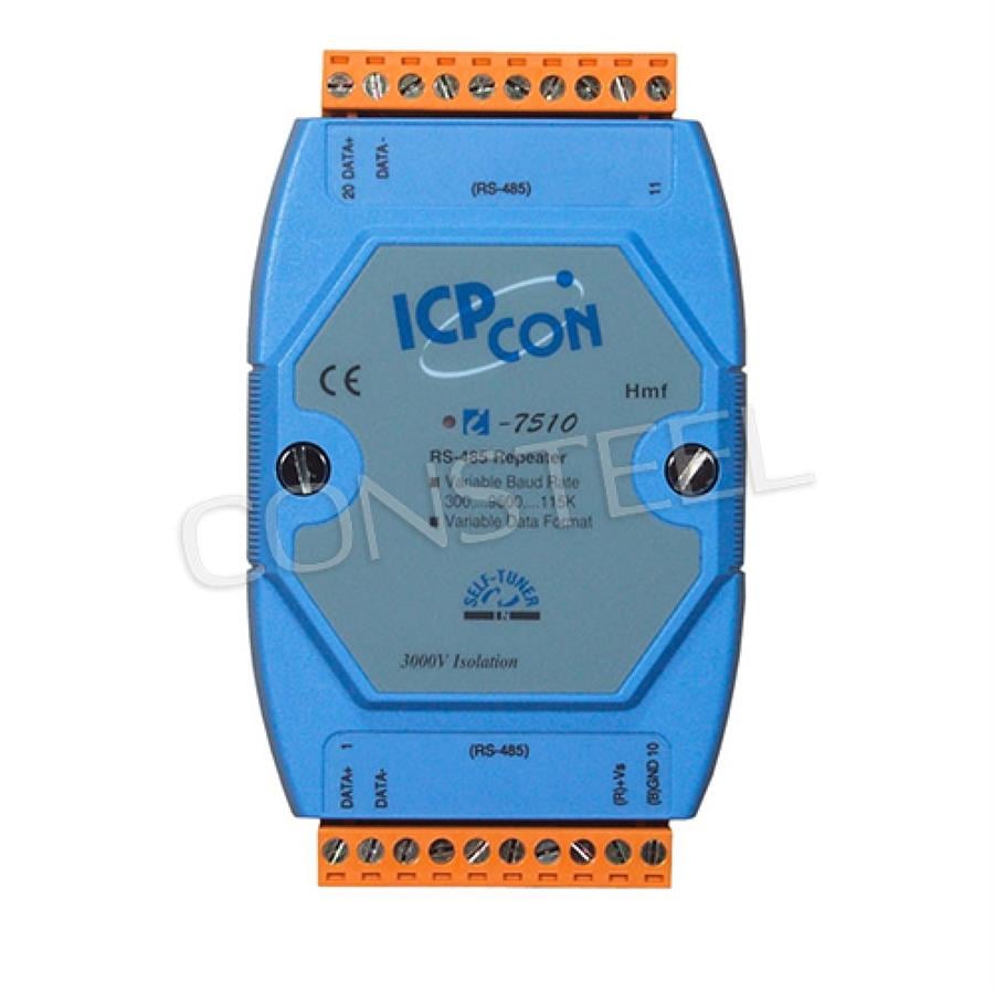 ICPCON MHT002010603 İzole RS-485 Repeater I-7510CR 2 yollu 3 kV İzole