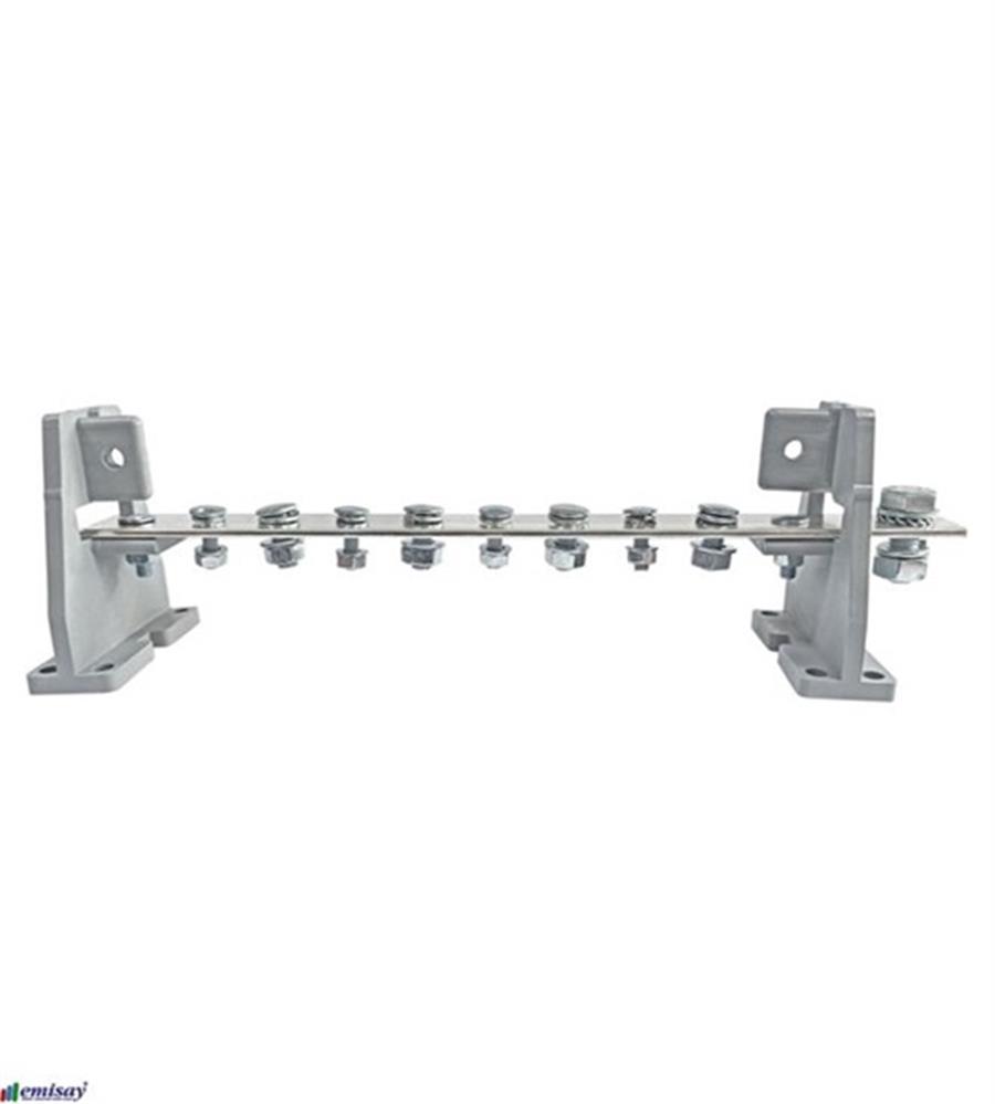 LOOBAR LB.1108.400 9 DELİKLİ CİVATALI  - 400A (1/8 SKP,Giriş-Çıkışlı