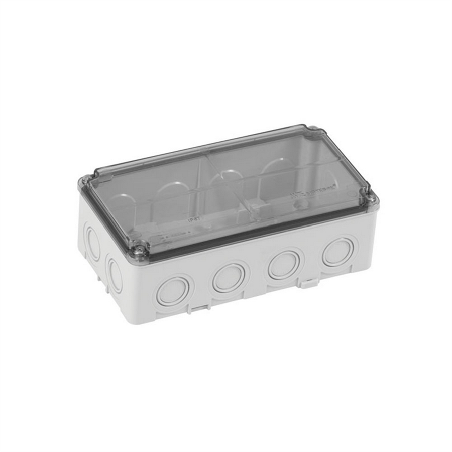 METE ENERJİ MT40202007 110X210X70 TERMOPLASTIK BUAT -SEFFAF KAPAKLI- GRI