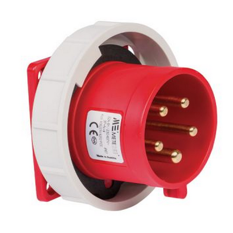 METE ENERJİ MT406223V 5X32A. IP67 MAKINE FISI -DÜZ-(Vidali baglı)