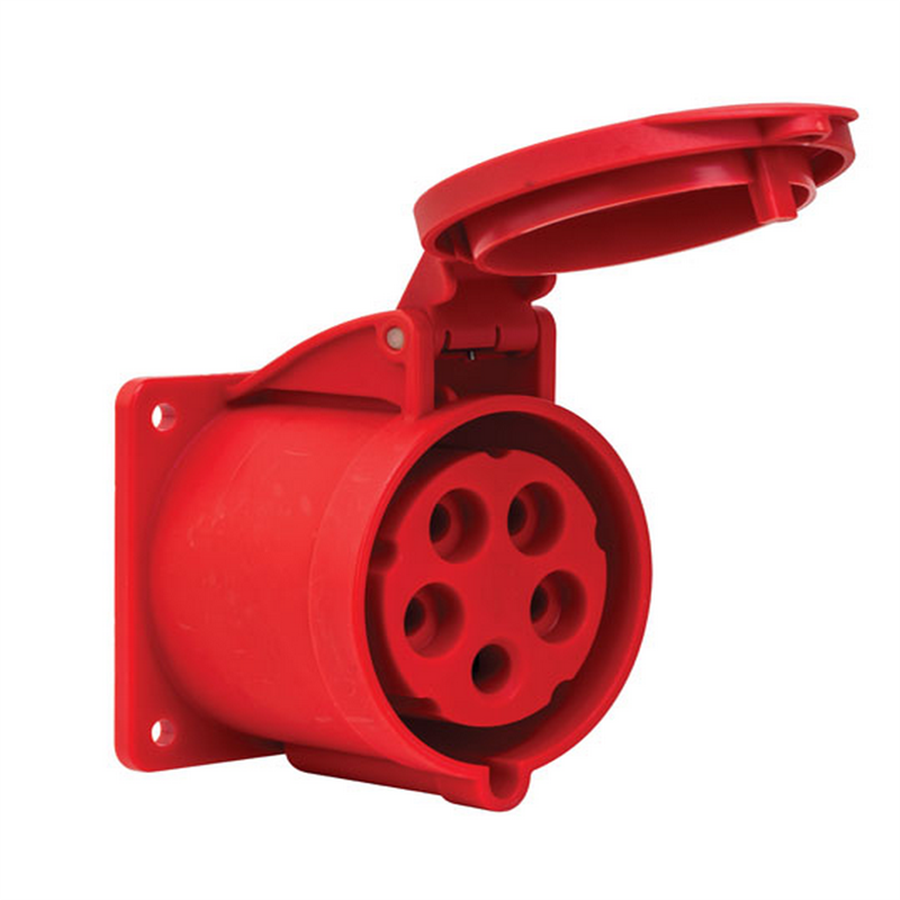 METE ENERJİ MT406522V 5X32A. IP44 MAKINE PRIZI -DÜZ-(Vidali Bagl.)
