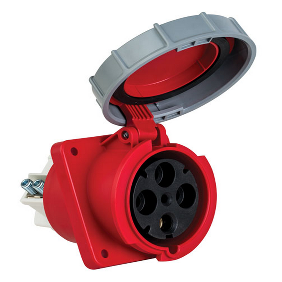 METE ENERJİ MT406537 4X125A. IP67 MAKINE PRIZI -EGIK-