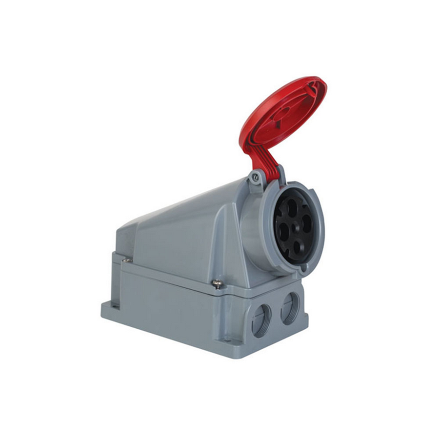 METE ENERJİ MT406628 4x63A.IP44  DUVAR PRİZİ -EĞİK GÖVDELİ-