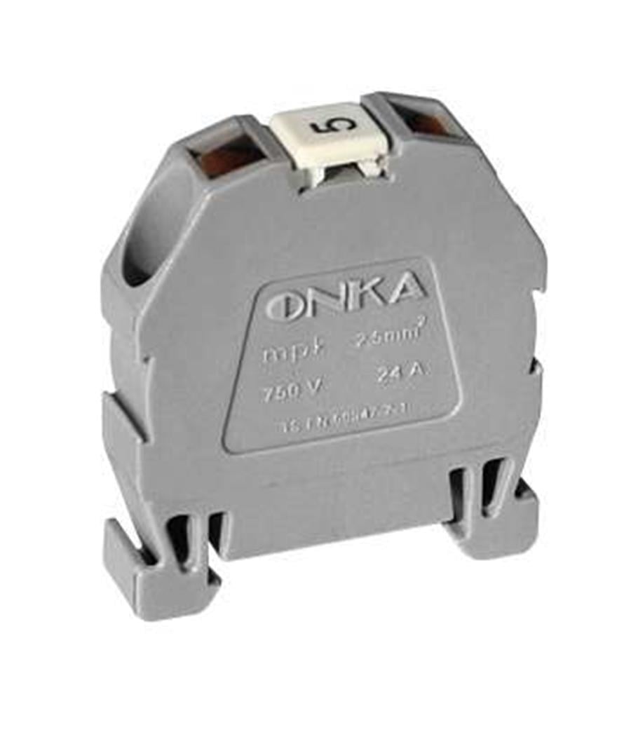 ONKA ONKA-1020327 MPK 2,5mm² YAY BAĞLANTILI MİNİ RAY KLEMENS GRİ