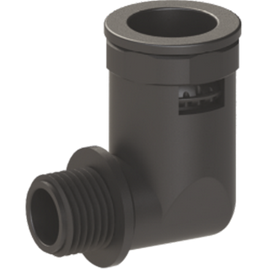 ORTAÇ ORT-ODDB28-M25 M25 GEÇMELİ DİRSEK RAKOR SİYAH ( 23X28,4 )