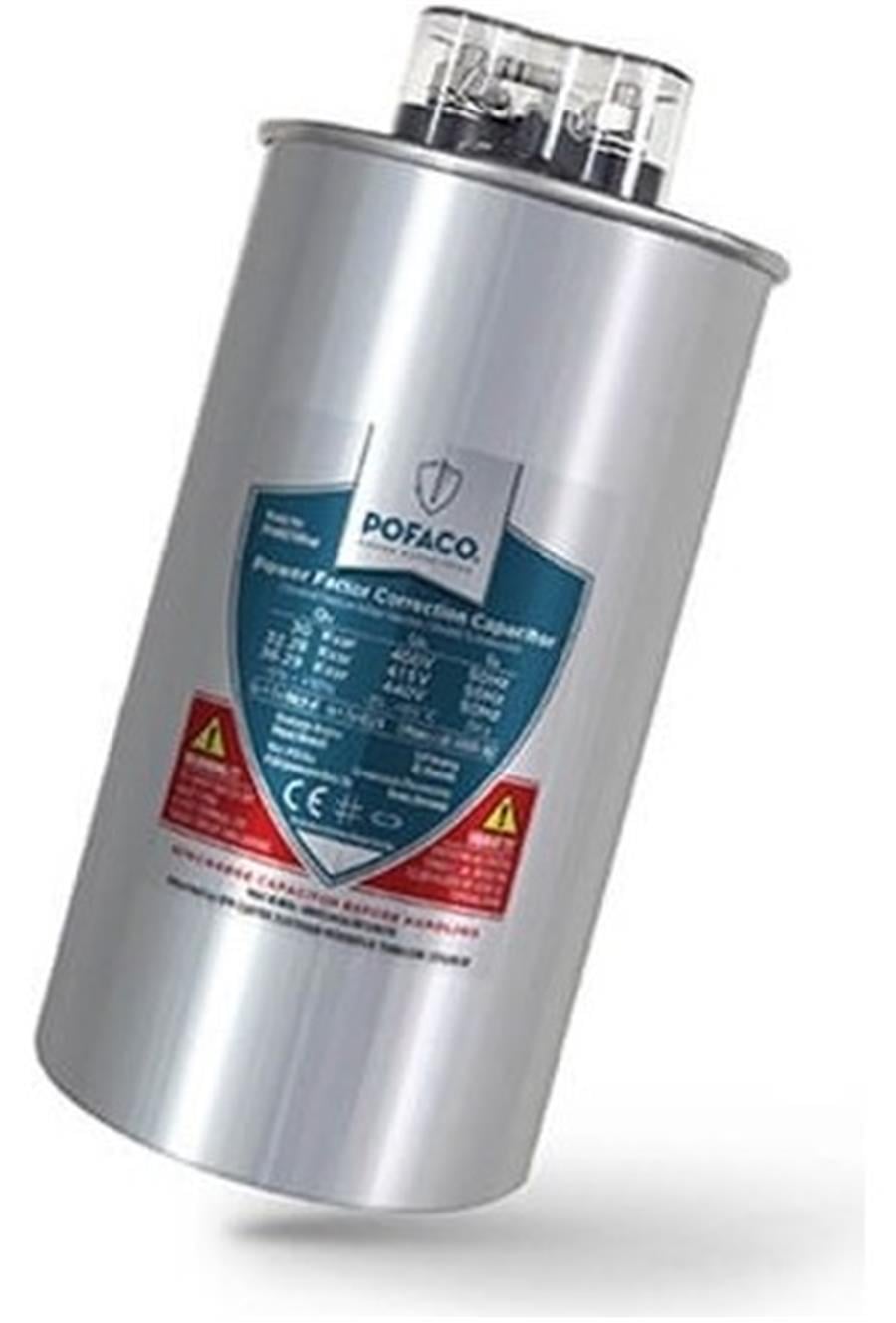 POFACO PFC-230150 1,50 Kvar 230V MONOFAZE SİLİNDİR KONDANSATÖR
