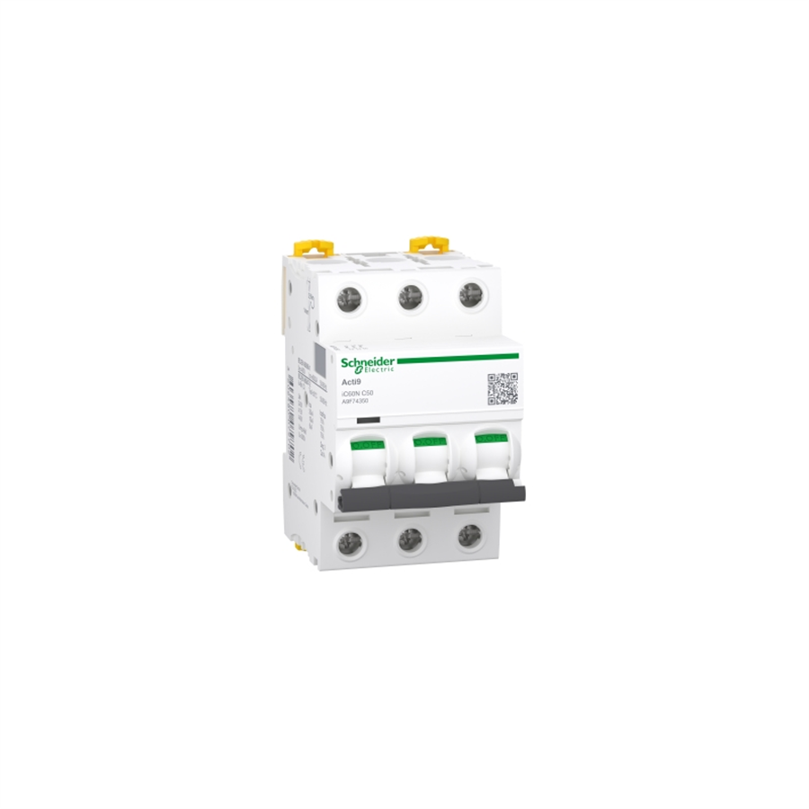 SCHNEIDER SCHA9F74350 Acti9 iC60N 3P 50A, 6kA C eğrisi Otomat