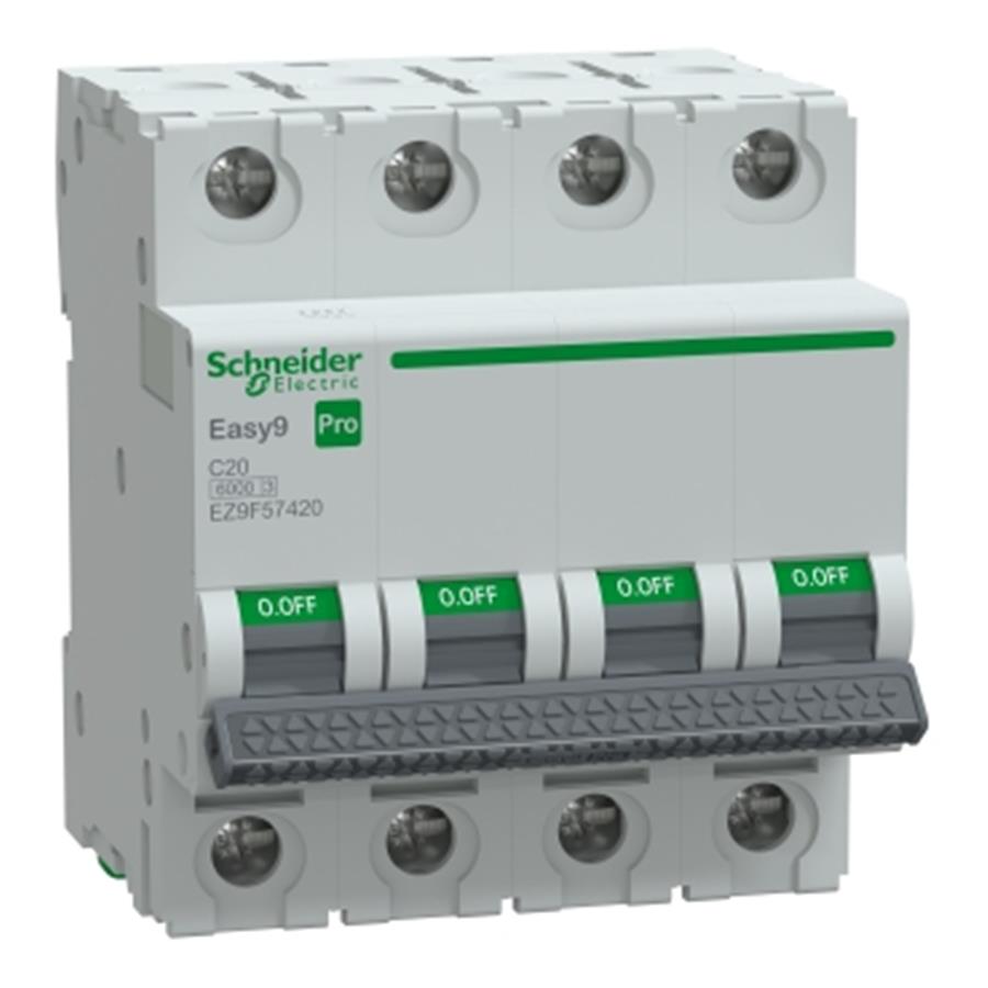 SCHNEIDER SCHEZ9F57420 Pro Sigorta 4P C Eğrisi 20A  6 kA